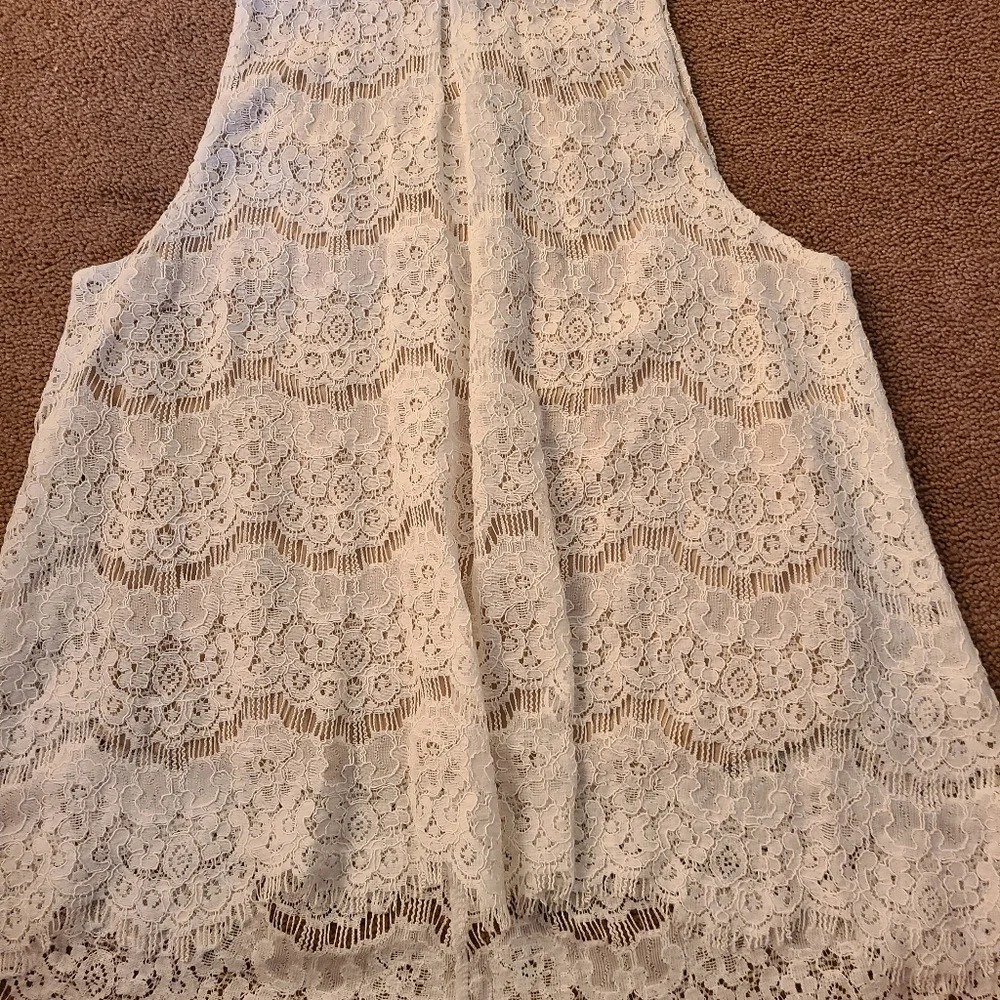 Love,fire blouse size S cream/tan - Picture 6 of 13